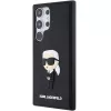 Karl Lagerfeld KLHCS24L3DRKINK pevné puzdro 3D Rubber Ikonik pre Samsung Galaxy S24 Ultra - čierne