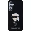 Karl Lagerfeld Ikonik silikónové puzdro pre Samsung Galaxy S24 - čierne