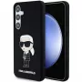 Karl Lagerfeld KLHCS24MSNIKBCK Ikonik silikónové puzdro pre Samsung Galaxy S24+ (SM-S926) - čierne