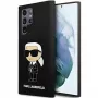 Karl Lagerfeld Ikonik silikónové puzdro pre Samsung Galaxy S24 Ultra - čierne