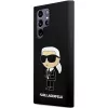 Karl Lagerfeld Ikonik silikónové puzdro pre Samsung Galaxy S24 Ultra - čierne