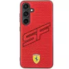 Ferrari FEHCS24SPINR S24 S921 červené pevné puzdro Big SF Perforated pre Samsung Galaxy S24