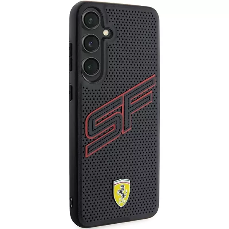 Ferrari FEHCS24MPINK S24+ S926 čierne pevné puzdro Big SF Perforated pre Samsung Galaxy S24+