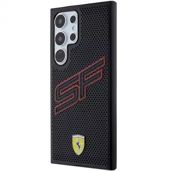 Ferrari FEHCS24LPINK S24 Ultra S928 čierne pevné puzdro Big SF Perforated