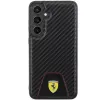 Ferrari FEHCS24MN3PUK pevné puzdro pre Samsung Galaxy S24+ (SM-S926) - Carbon Stitched Bottom - čierne