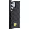 Ferrari FEHCS24LN3PUK pevné puzdro pre Samsung Galaxy S24 Ultra, Carbon Stitched Bottom, čierne