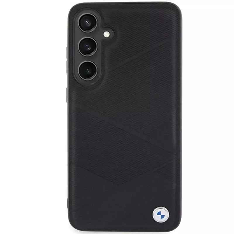 BMW BMHCS24M23RCGPK S24+ S926 čierne pevné puzdro Signature kožené Crossing Lines Pattern