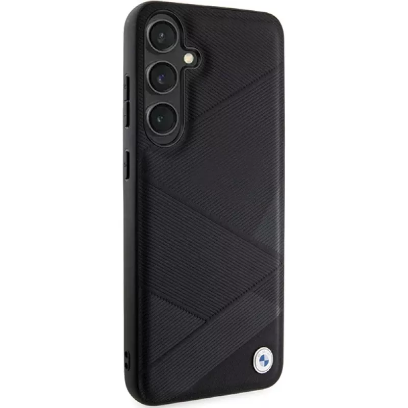 BMW BMHCS24M23RCGPK S24+ S926 čierne pevné puzdro Signature kožené Crossing Lines Pattern