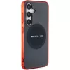 AMG AMHMS24S23HBCK Hardcase pre Samsung Galaxy S24, čierna/transparentná, MagSafe, Bicolor