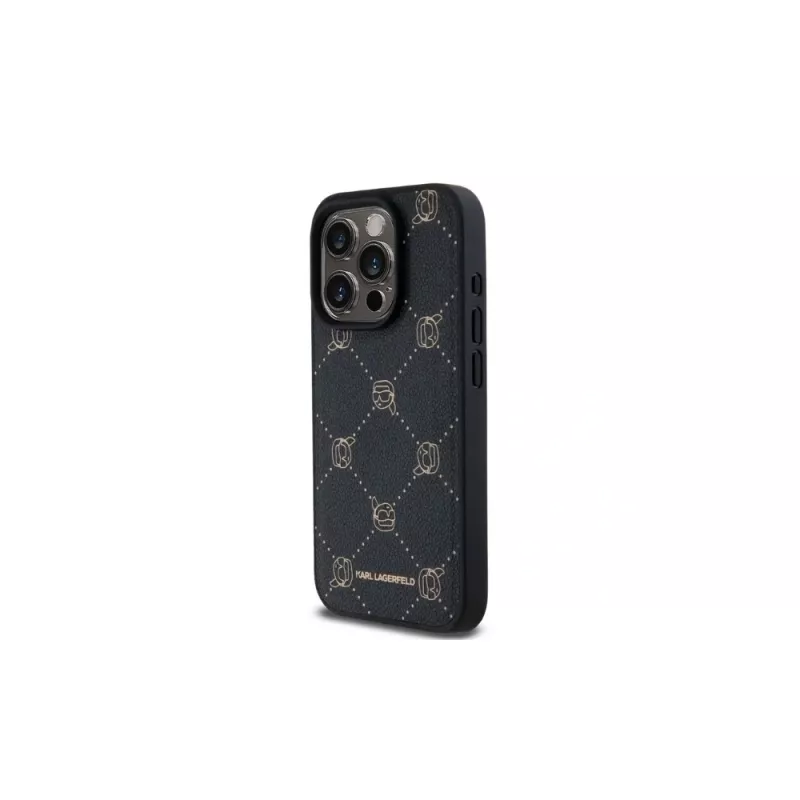 Karl Lagerfeld KLHMP15LPGKHPHK iPhone 15 Pro 6,1 palca čierne MagSafe Karl Head zadný kryt