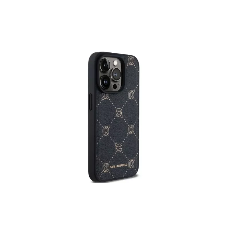 Karl Lagerfeld KLHMP15LPGKHPHK iPhone 15 Pro 6,1 palca čierne MagSafe Karl Head zadný kryt