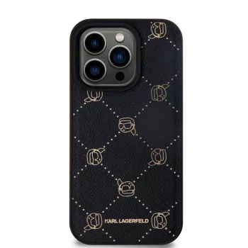Karl Lagerfeld iPhone 15 Pro Max 6,7 palca čierne MagSafe Karl Head ochranné puzdro