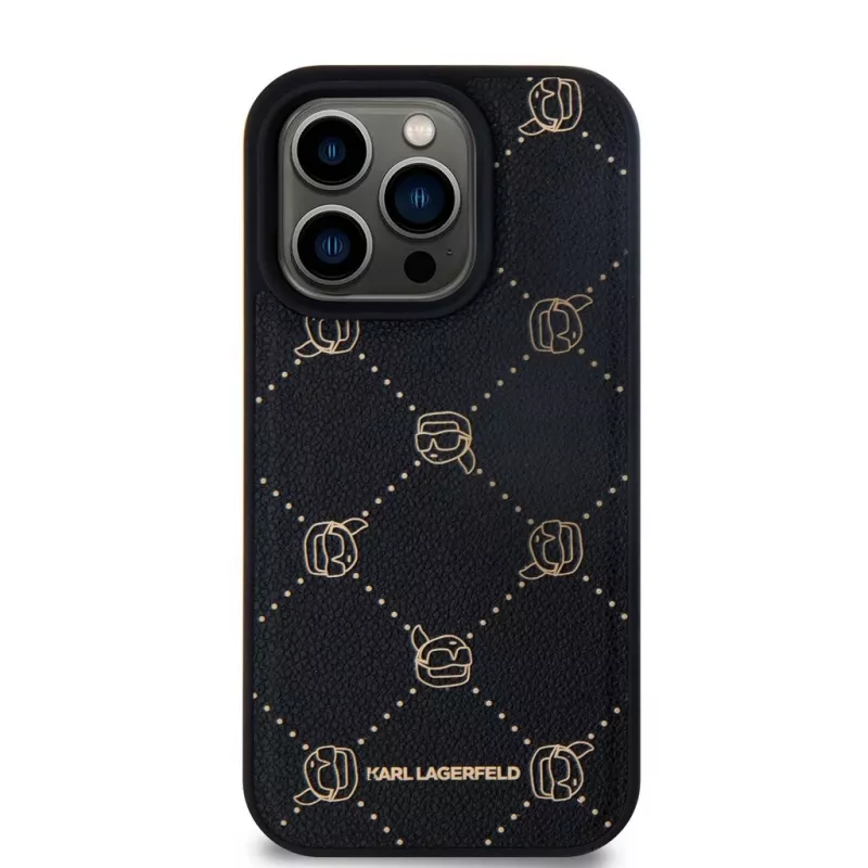 Karl Lagerfeld iPhone 15 Pro Max 6,7 palca čierne MagSafe Karl Head ochranné puzdro