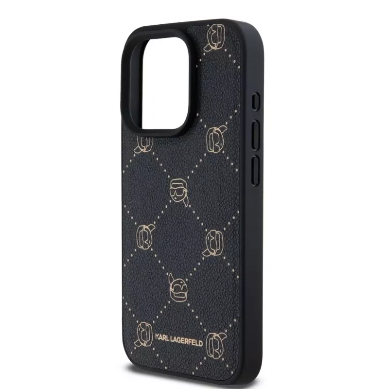 Karl Lagerfeld iPhone 15 Pro Max 6,7 palca čierne MagSafe Karl Head ochranné puzdro