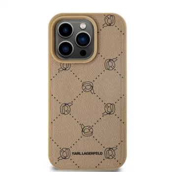 Karl Lagerfeld KLHMP15LPGKHPHE iPhone 15 Pro 6,1 palca béžové MagSafe Karl Head zadný kryt