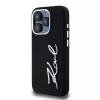 Karl Lagerfeld KLHCP15LSCMSMVK Hardcase Silicone Metal Script Logo pre iPhone 15 Pro 6.1 čierna
