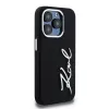 Karl Lagerfeld KLHCP15LSCMSMVK Hardcase Silicone Metal Script Logo pre iPhone 15 Pro 6.1 čierna
