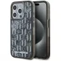 Karl Lagerfeld Liquid Glitter Monogram Gradient puzdro pre iPhone 15 Pro Max, čierna