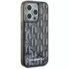 Karl Lagerfeld Liquid Glitter Monogram Gradient puzdro pre iPhone 15 Pro Max, čierna