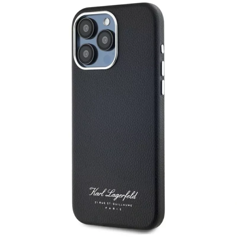 Karl Lagerfeld Hotel RSG puzdro pre Apple iPhone 15 Pro, čierna