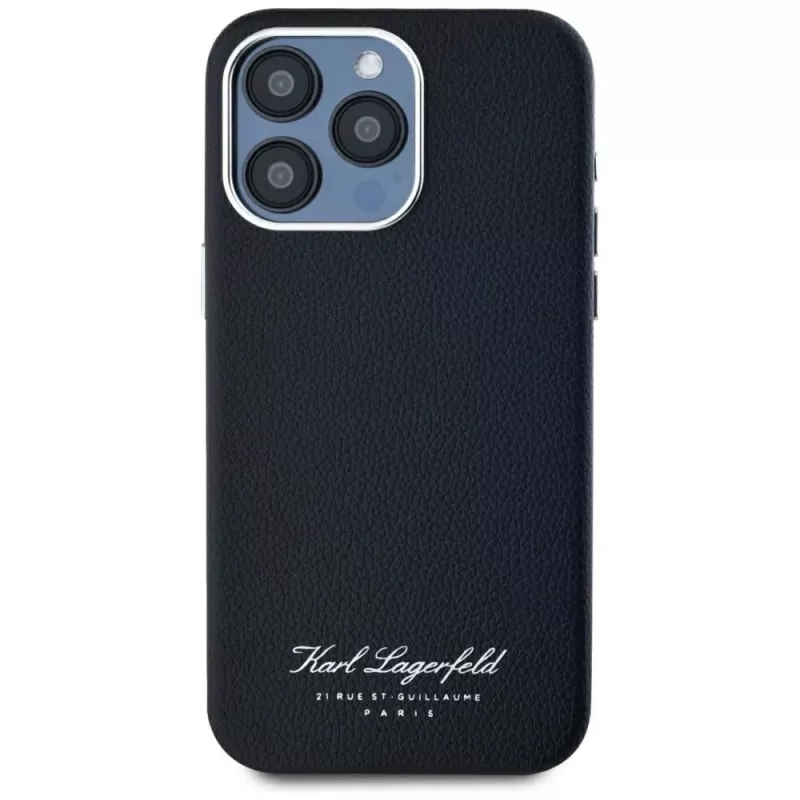 Karl Lagerfeld Hotel RSG puzdro pre Apple iPhone 15 Pro, čierna