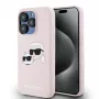 Karl Lagerfeld KLHMP15XSKCHPPLP iPhone 15 Pro Max 6,7 palca ružové pevné puzdro silikónové Karl & Choupette MagSafe
