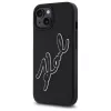 Karl Lagerfeld KLHCP15S3DRKSDLK iPhone 15 6,1 palca čierne puzdro 3D Rubber Signature
