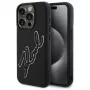 Karl Lagerfeld KLHCP15L3DRKSDLK iPhone 15 Pro 6,1 čierne puzdro 3D Rubber Signature