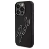Karl Lagerfeld KLHCP15L3DRKSDLK iPhone 15 Pro 6,1 čierne puzdro 3D Rubber Signature