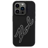 Karl Lagerfeld KLHCP15L3DRKSDLK iPhone 15 Pro 6,1 čierne puzdro 3D Rubber Signature
