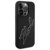 Karl Lagerfeld KLHCP15L3DRKSDLK iPhone 15 Pro 6,1 čierne puzdro 3D Rubber Signature