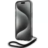 Karl Lagerfeld KLHCP15SHKDPNSK iPhone 15 / 14 / 13 6,1 čierne puzdro IML Mono KL Pattern a šnúrka