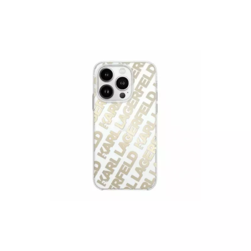 Karl Lagerfeld KLHCP15LHKFOEMD puzdro pre Apple iPhone 15 Pro 6,1 palca zlaté Fullover Logo IML