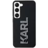 Karl Lagerfeld KLHCS24S3DMBKCK pevné puzdro pre Samsung Galaxy S24, čierne, 3D Rubber Glitter Logo