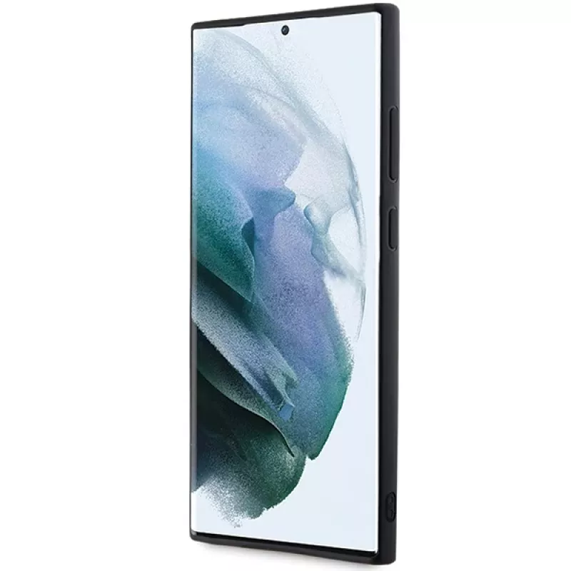 Karl Lagerfeld KLHCS24L3DMBKCK Samsung Galaxy S24 Ultra pevné puzdro čierne 3D Rubber Glitter Logo