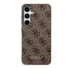 Guess GUOHCSA35G4GFBR A35 puzdro 4G Metal Gold Logo pre Samsung Galaxy A35 - hnedé