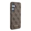Guess GUOHCSA35G4GFBR A35 puzdro 4G Metal Gold Logo pre Samsung Galaxy A35 - hnedé