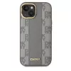 DKNY DKHMP15SPCPVSLE iPhone 15 6,1 palca béžové puzdro koža káro Mono vzor MagSafe