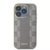 DKNY DKHMP15XPCPVSLE iPhone 15 Pro Max 6,7 palca puzdro koža káro Mono vzor MagSafe béžové
