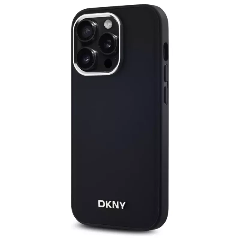 DKNY DKHMP14LPSCMCLK pevné puzdro pre Apple iPhone 14 Pro 6,1 palca čierne jednoduché logo MagSafe