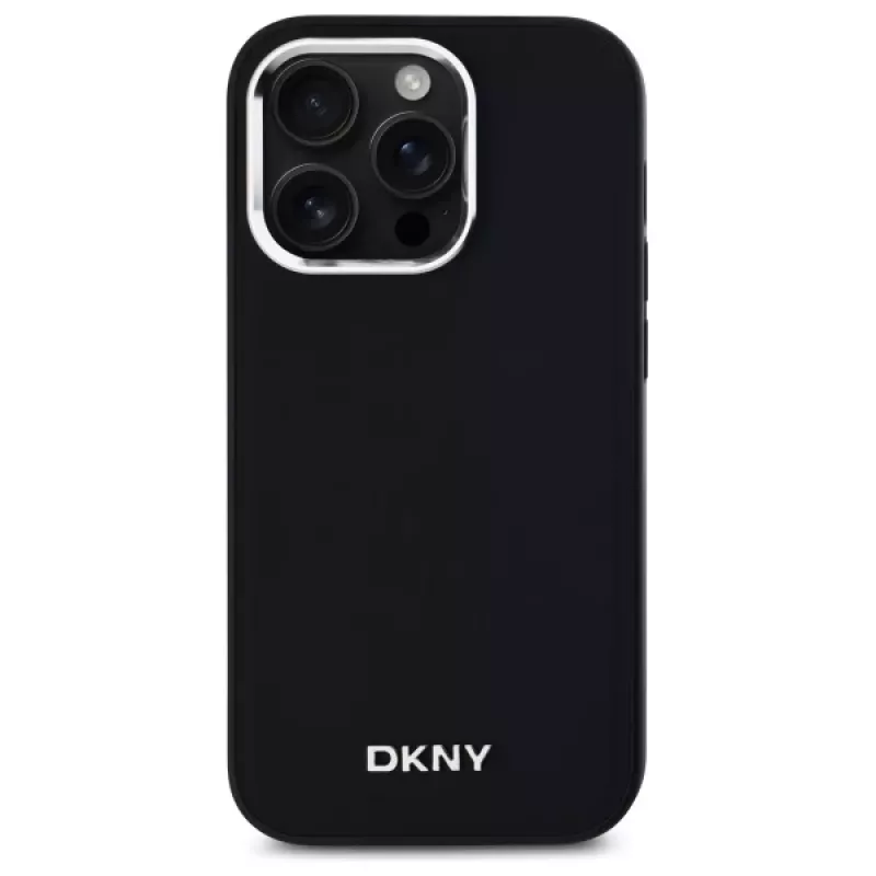 DKNY DKHMP14LPSCMCLK pevné puzdro pre Apple iPhone 14 Pro 6,1 palca čierne jednoduché logo MagSafe