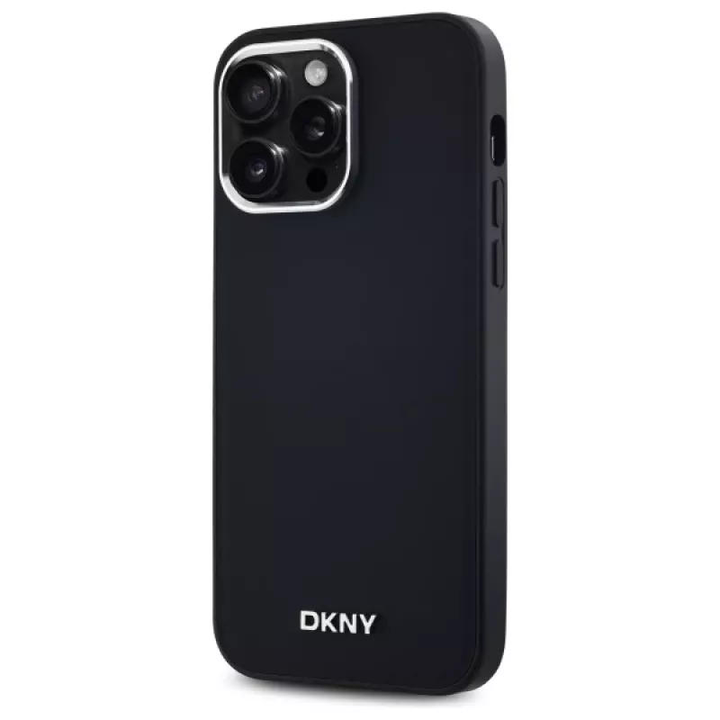 DKNY DKHMP14XPSCMCLK pevné puzdro pre iPhone 14 Pro Max 6,7 palca čierne jednoduché logo MagSafe
