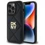 DKNY DKHCP14XPQDSLK Quilted Stack Logo zadný kryt pre iPhone 14 Pro Max 6,7 palca čierny