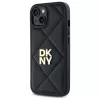 DKNY DKHCP15SPQDSLK Quilted Stack Logo zadný kryt pre Apple iPhone 15 6,1 palca čierny
