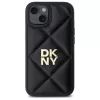 DKNY DKHCP15SPQDSLK Quilted Stack Logo zadný kryt pre Apple iPhone 15 6,1 palca čierny
