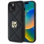 DKNY DKHCP15MPQDSLK Quilted Stack Logo kryt pre iPhone 15 Plus 6,7 palca čierny