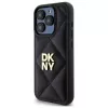 DKNY DKHCP15XPQDSLK Quilted Stack Logo zadný kryt pre Apple iPhone 15 Pro Max 6,7 palca čierny