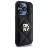 DKNY DKHCP15XPQDSLK Quilted Stack Logo zadný kryt pre Apple iPhone 15 Pro Max 6,7 palca čierny