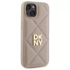 DKNY DKHCP14SPQDSLE Quilted Stack Logo kryt pre Apple iPhone 14 6,1 palca béžový