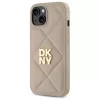 DKNY DKHCP15SPQDSLE Quilted Stack Logo kryt pre iPhone 15 6,1 palca béžový
